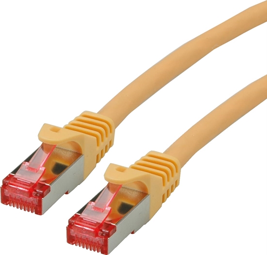 Изображение Tīkla kabelis S/FTP Cat.6, Component Level, LSOH, dzeltens, 30cm, Roline