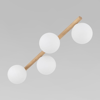 Изображение Lampa sufitowa TKKRYWULT TK Lighting Estera 5769 plafon lampa sufitowa 4x6W G9 drewniany/biay