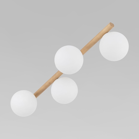 Изображение Lampa sufitowa TKKRYWULT TK Lighting Estera 5769 plafon lampa sufitowa 4x6W G9 drewniany/biay