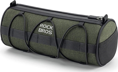 Picture of Torba rowerowa mocowana na kierownic ram pod siodeko 2l - zielona ROCKBROS