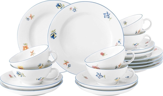 Изображение Tragar Serwis do herbaty z porcelany dla 6 osób biay - Seltmann Wiede