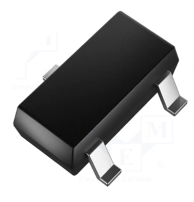 Изображение Transistor: N-MOSFET; unipolar; 50V; 0.3A; 0.6W; SOT23