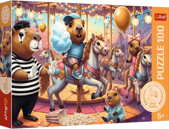Picture of Trefl Puzzle 100 Kapibary na wakacjach TREFL
