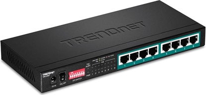 Attēls no Trendnet Switch 8-port Gbit PoE+ long range 200m 65W Metal