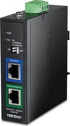 Attēls no Trendnet TI-SG704 10G PoE++ Splitter Industrial
