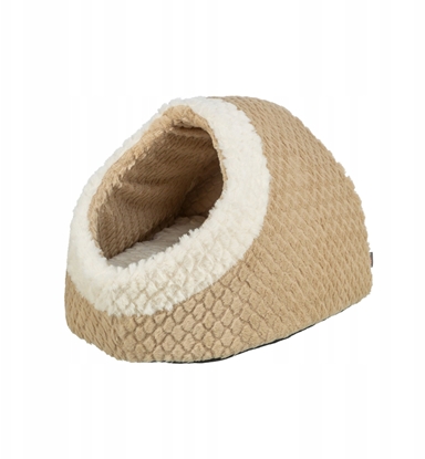 Attēls no Trixie Kaline Mio, legowisko zamknite, dla psa/kota, brzowe/kremowe, 35 x 26 x 41 cm