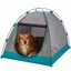 Изображение Trixie Namiot, dla psa, ciemnoszary/petrol, 47 × 34 × 47 cm