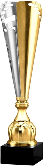 Picture of Tryumf Puchar metalowy zoto-srebrny 4128A