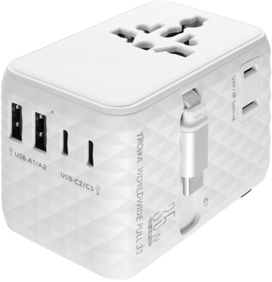 Picture of Troika TROIKA adapter podróny WORLDWIDE PULL 35