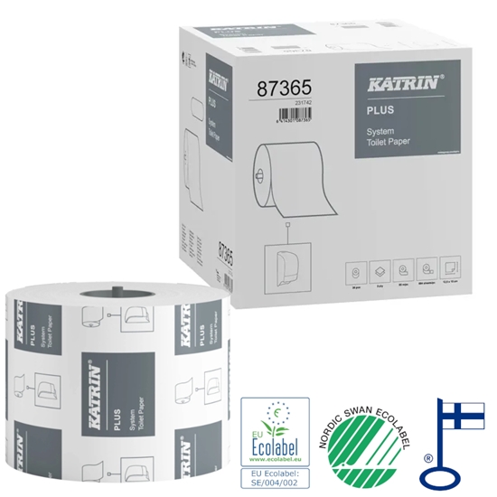 Picture of Tualetes papīrs KATRIN Plus System, 2 slāņi 100%