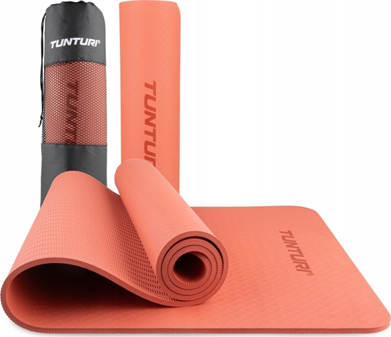 Изображение Tunturi Mata do jogi TUNTURI YOGA & FITNESS MAT 8 MM (Kolor: Róowo-zoty)