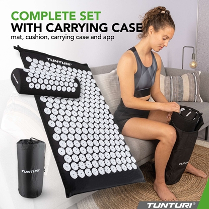Изображение Tunturi Mata TUNTURI ACUPRESSURE MAT AND PILLOW Czarny