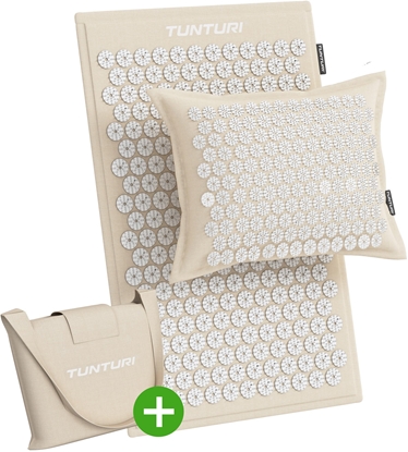 Изображение Tunturi Mata TUNTURI PRO ACUPRESSURE MAT AND PILLOW BEIGE