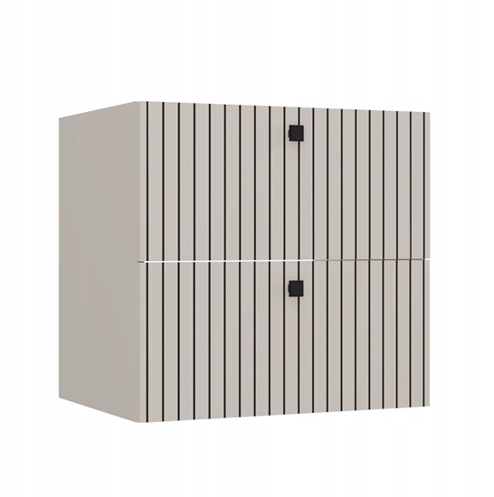 Picture of UAB KAME SZAFKA POD UMYWALK TIGO 60 2S KASZMIR 2 SZUFLADY RYFLOWANY FRONT WISZCA