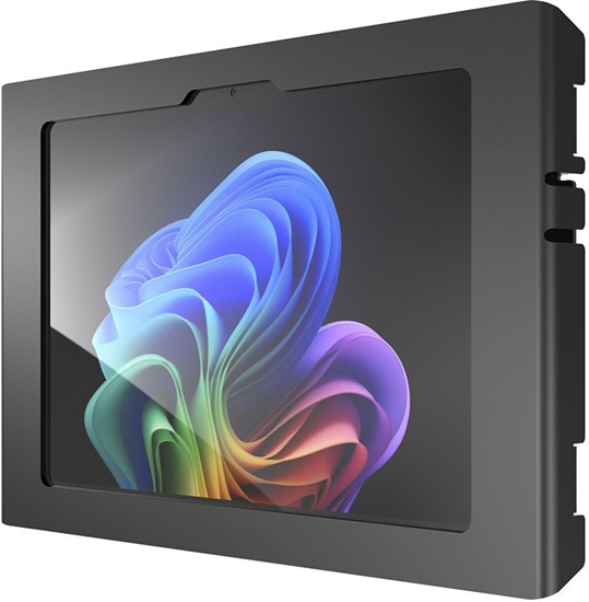 Изображение Uchwyt Compulocks Obudowa wyeksponowana kamera przednia/tylna i czujniki nachylny do tabletu bezpieczny zamykany ramka metalowa czarny wielko ekranu: 30.5 cm (12) monta cienny