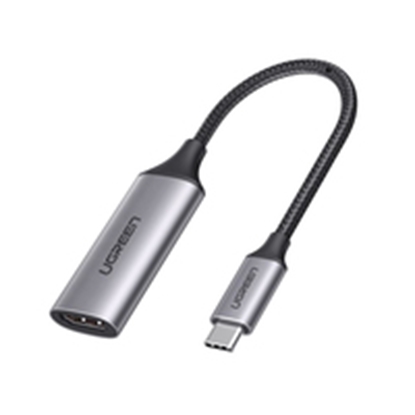 Attēls no Ugreen 70444 video cable adapter HDMI Type A (Standard) USB Type-C Aluminium  Black 6957303874446