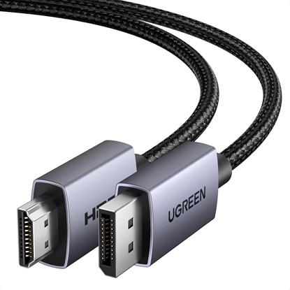 Attēls no UGREEN cable DisplayPort DP-M - HDMI-M vienvirziena 4K@30Hz 5 m melns DP125