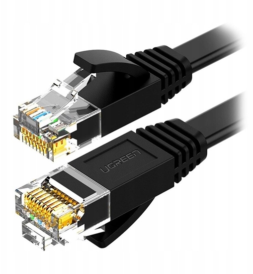 Picture of Ugreen Patchcord NW102 Cat.6, 20m, paski, czarny (50181)