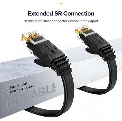 Attēls no Ugreen Kabel RJ45 Ugreen NW102 Cat.6, 30m, paski (czarny)