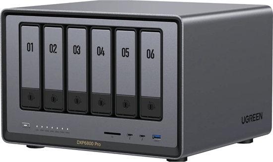 Picture of Serwer plików Ugreen UGREEN NASync DXP6800 Pro 6-Bay NAS 0/6 SATA + 0/2 M.2 SSD, 2x 10GbE, 8GB RAM