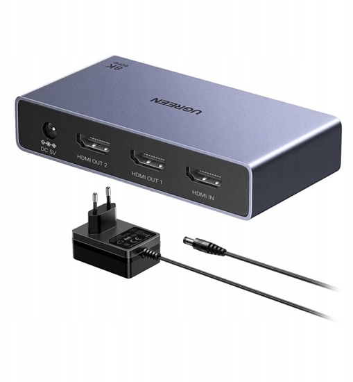 Picture of Ugreen Rozdzielacz HDMI Ugreen CM694 1x2, 8K, 60Hz (czarny)