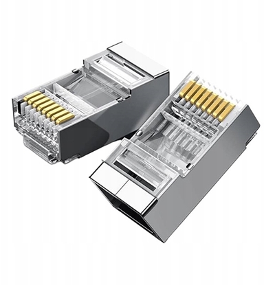 Picture of Ugreen Tikla wtyczka RJ45 (8P8C) CAT6 STP do sztywnych i elastycznych kabli (100gab.)