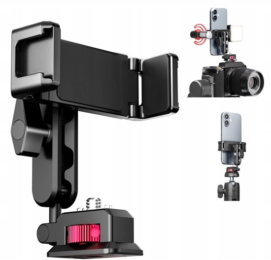 Picture of Ulanzi Uchwyt Mocowanie Telefon Na Statyw Aparat Stopka Iso Gwint 1/4" Arri / Ulanzi / Ma56 / Sku: S042