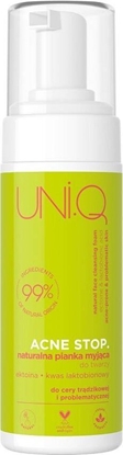 Attēls no UNI.Q Acne Stop Naturalna pianka myjca do twarzy 150ml