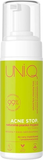 Picture of UNI.Q Acne Stop Naturalna pianka myjca do twarzy 150ml