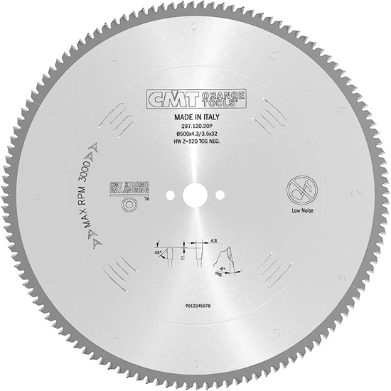 Изображение Universālais griešanas disks CMT 296; 450X4,2X32; Z120 -6°