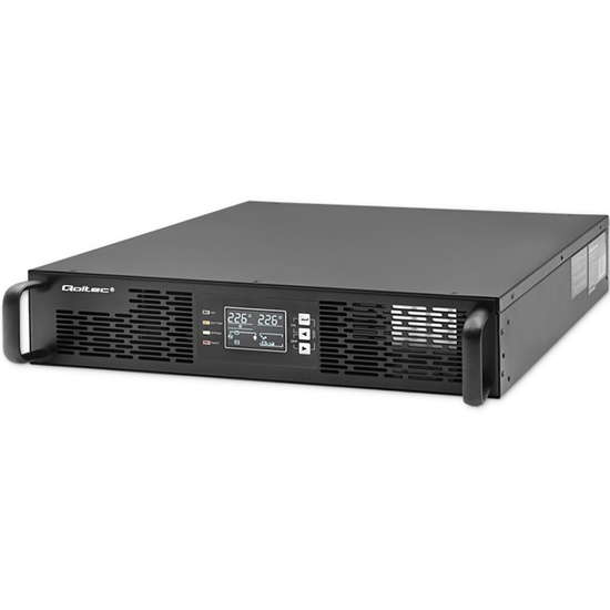 Picture of UPS RACK nepārtrauktās barošanas bloks POWER FACTOR 1.0 | 1kVA | 1000W | LCD | 2× 12V/7Ah