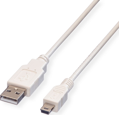 Attēls no USB 2.0 kabelis tips A-5Pin mini,1.8m, Value