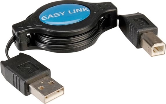 Изображение USB 2.0 kabelis,  A-B, M/M, izvelkams, 1.2m, Value