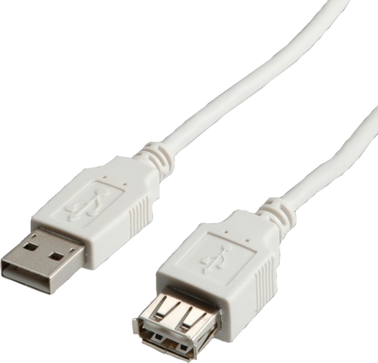 Picture of USB 2.0 kabelis, Tips A-A, M/F, 3m,  Standard