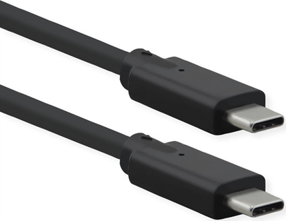 Attēls no USB 3.2 Gen 2x2  kabelis, PD, 20V5A, with Emark, C-C, M/M, 20 Gbit/s, black, 0.5 m, Roline