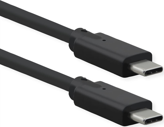 Picture of USB 3.2 Gen 2x2  kabelis, PD, 20V5A, with Emark, C-C, M/M, 20 Gbit/s, black, 0.5 m, Roline