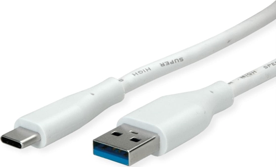 Picture of USB 3.2 Gen1 kabelis,  A-C, M/M, balts, 2m, Value