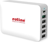 Изображение USB Charger, 6 Ports (4x USB A, 1x USB C, 1x USB A QC3.0), max. 60W,  ROLINE