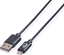 Изображение USB kabelis iPhone, iPod, iPad 1.8m, melns, VALUE