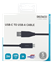 Изображение USB-C uz USB-A kabelis, 2m, 3A, USB 2.0, melns DELTACO / USBC-1006M