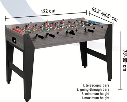 Attēls no Usorteret Pikarski stó F-ZERO Szary OAK telescopic rods