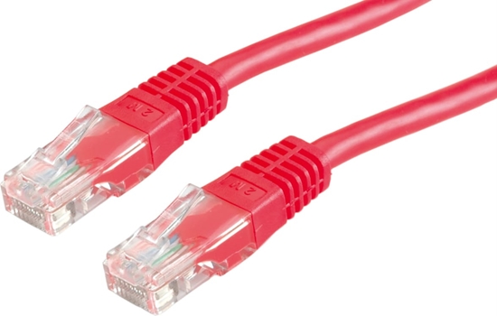 Изображение UTP kabelis kat.6, sarkans, 50cm, Value