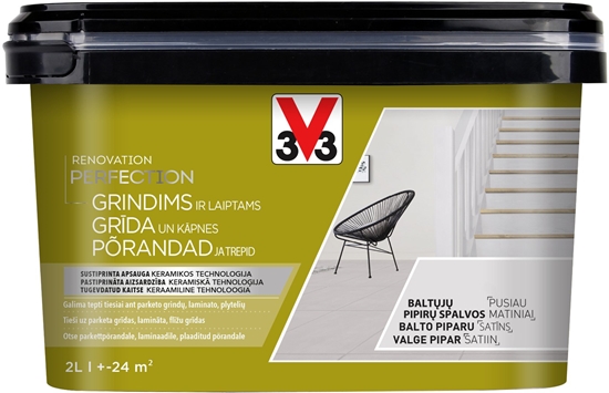 Picture of V33 PAINT FLOOR PERF WHITE PEPPER 2L