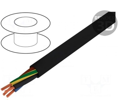 Изображение Vads | HELUPOWER® 1000 | apaļš | balasta | Cu | 4G6mm2 | PVC | melns