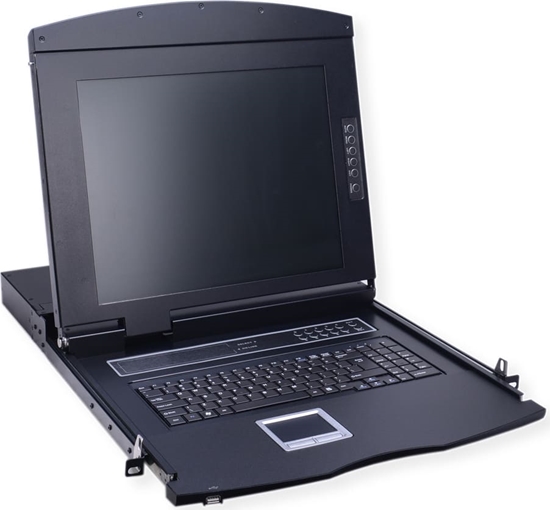 Изображение Value 19" LCD KVM Console, 43 cm (17") TFT, VGA, USB, UK-Layout