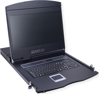 Attēls no Value 19" LCD KVM Switch 1 User - 8PCs, 43 cm (17") TFT (4:3), VGA, USB, UK-Layout