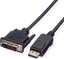 Attēls no Value DisplayPort Cable, DP-DVI (24+1), LSOH, M/M, black, 3 m