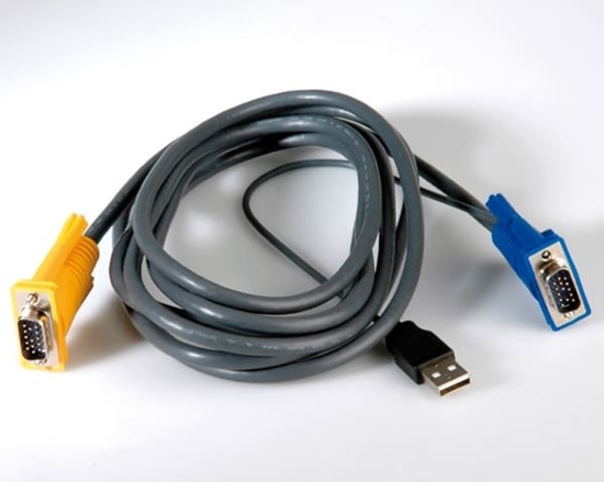 Picture of VALUE KVM kabelis (USB) slēdzim 14.99.3222/.3223, melns, 3.0 m