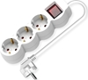 Picture of Value Power Strip, 3-way, with illuminated Switch, white, 3 m
