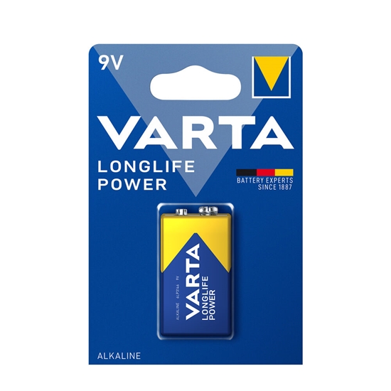 Picture of VARTA Longlife Power Alkaline Battery 9V (1,5V) B1